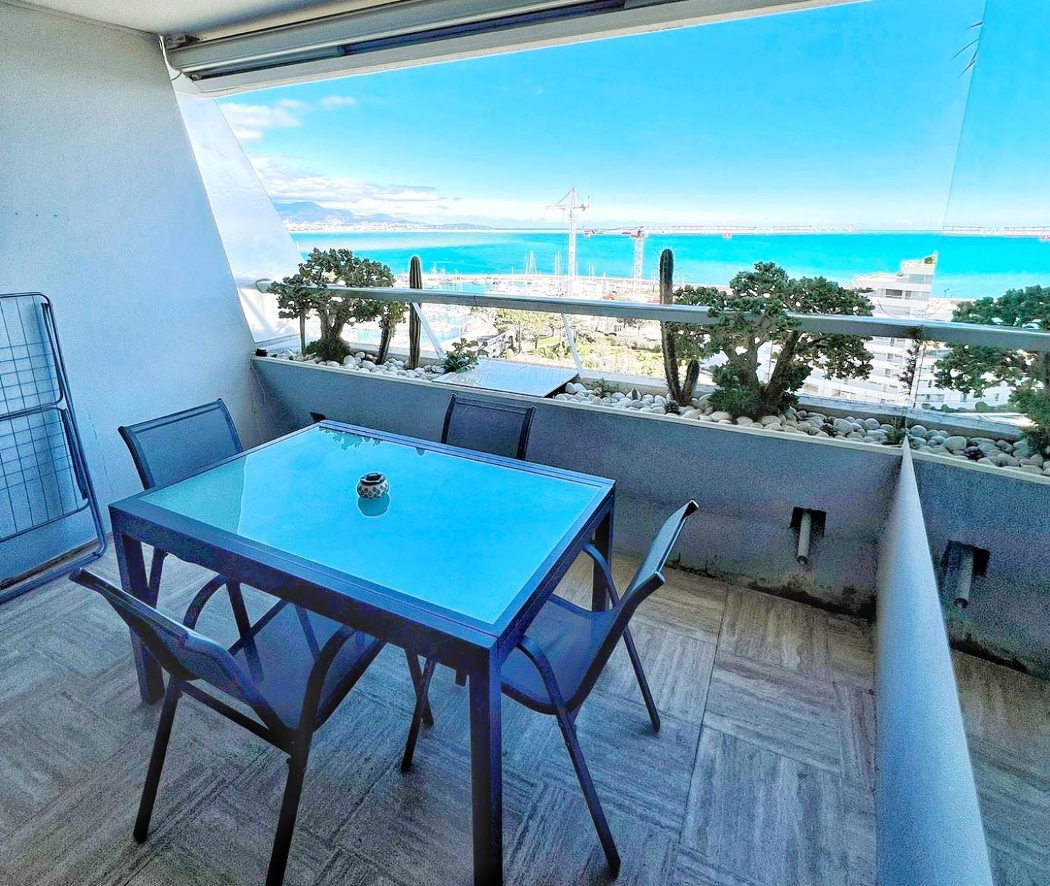 #101 Marina Riviera Bay - Studio 30M2 Avec Terrasse Vue Mer 빌뇌브루베 외부 사진